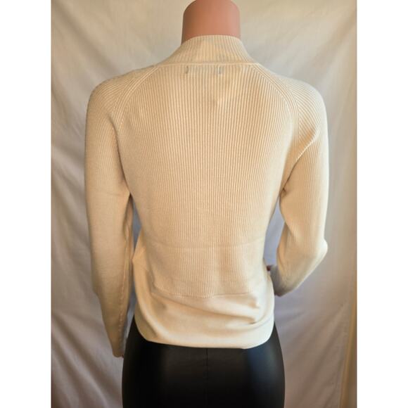Guess Meilody Long Sleeve Sweater Vanilla Blush Sz L - Picture 5 of 10